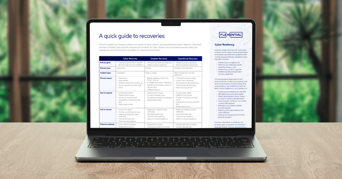 A quick guide to recoveries