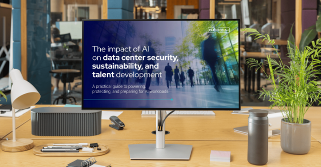 AI impact on data centers card ebook on screen
